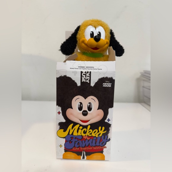 Disney Accessories - Disney Pop Mart Mickey Mouse Keychain with Black and Yellow Accents